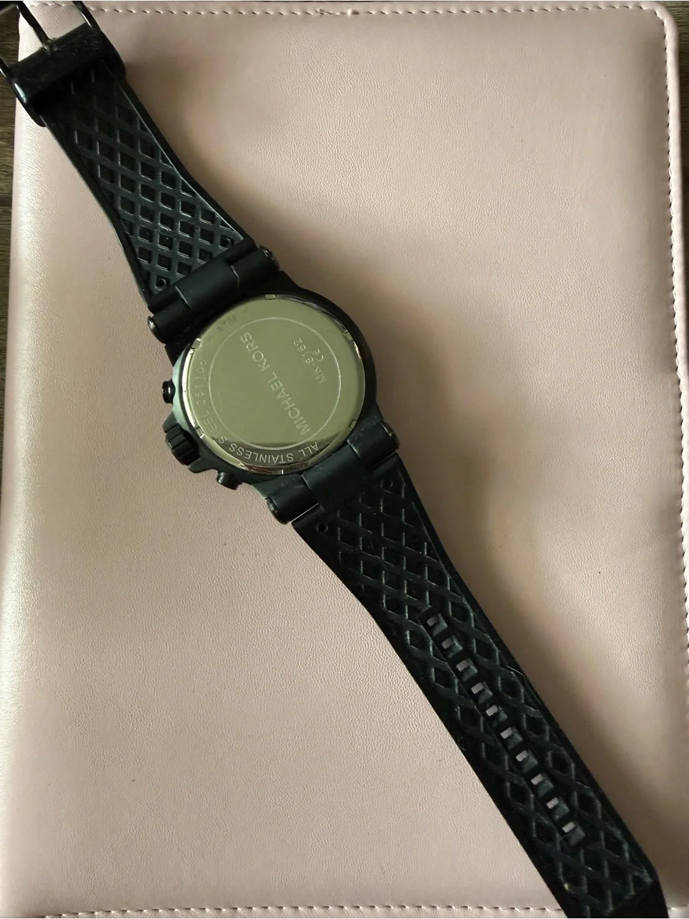 Michael Kors Black Silicone Strap Chronograph Watch